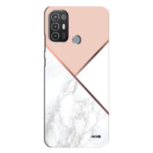 Мраморний чехол на TECNO Pop 6 Pro (BE8) (VPrint) (Тройний мрамор)