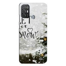 Новогодние, Праздничные Чехлы для TECNO Pop 6 Pro (BE8) - 2024 год – Let it snow