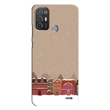 Новорічні, Святкові Чохли для TECNO Pop 6 Pro (BE8) - 2024 год (Зимове місто)