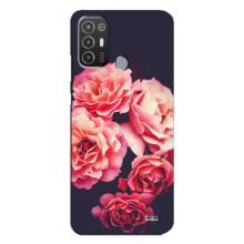 Чехлы с тематикой "ЦВЕТЫ" на TECNO Pop 6 Pro (BE8) (Бутоны)