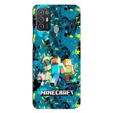 Чохли для TECNO Pop 6 Pro (BE8) (Персонажі МайнКрафт) (Майнкрафт)