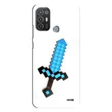 Чохли для TECNO Pop 6 Pro (BE8) (Персонажі МайнКрафт) (Меч)