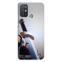 Силиконовый Чехол (атрибутика Клеш Роял) для TECNO Pop 6 Pro (BE8) – Меч варвара