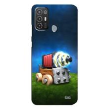 Силиконовый Чехол (атрибутика Клеш Роял) для TECNO Pop 6 Pro (BE8) – Пушка