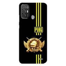 Чехол (TPU) с картинкой "Лого Пабг" на Техно Поп 6 про (Лого PUPG)