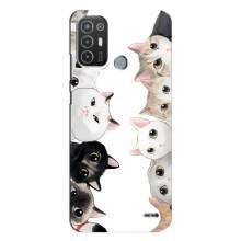 Силиконовый чехол с котиком для TECNO Pop 6 Pro (BE8) – Коты