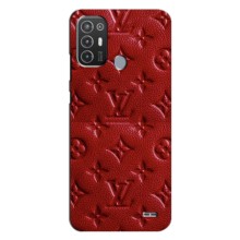 Текстурный Чехол Louis Vuitton для Техно Поп 6 про – Красный ЛВ