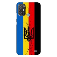 Украинские Чехлы для TECNO Pop 6 Pro (BE8) с картинкой УПА (AlphaPrint) (Прапор УПА)
