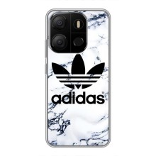 Чохли Адидас для Tecno Pop 7 Pro (AlphaPrint) (Адідас на мраморі)