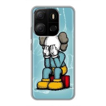 Чехлы для Tecno Pop 7 Pro - Bearbrick Louis Vuitton (PREMIUMPrint) (Плач Bearbrick)