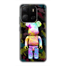 Чехлы для Tecno Pop 7 Pro - Bearbrick Louis Vuitton (PREMIUMPrint) (Яркий Bearbrick)