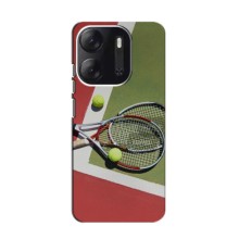 Чехлы с принтом Спортивная тематика для Tecno Pop 7 Pro – Ракетки теннис