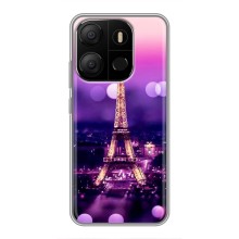 Чехол Эйфелева Башня для Tecno Pop 7 Pro - (AlphaPrint) (Париж Башня)