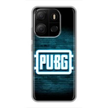 Чехол PUBG для Техно Поп 7 Про (AlphaPrint) (Лого PUBG)