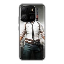 Чехол PUBG для Техно Поп 7 Про (AlphaPrint) (Пабг мен)