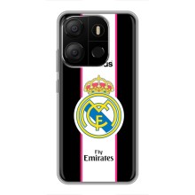 Чехол для Tecno Pop 7 Pro с принтом (Лого Real Madrid)