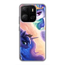 Чехол для Техно Поп 7 Про - (Единорожки - Новинки) (AlphaPrint) (Единорожки)