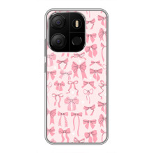 Чехол банты для Tecno Pop 7 Pro – Фон бантики