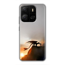Чехол дракон Беззубик для Tecno Pop 7 Pro – Мультиик Беззубик