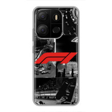 Чехол фильм Формула 1 для Tecno Pop 7 Pro – Коллаж Формула 1