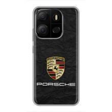 Чохол з авто Порше для Tecno Pop 7 Pro – Лого Порше