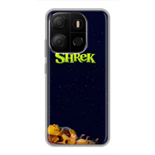 Чехол с мультфильмом Шрек на Tecno Pop 7 Pro – Шрек лого