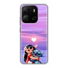 Чехол с рисунком Стич для Tecno Pop 7 Pro – Стич и Лило