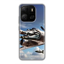 Чехол с мемом Тралалело тралала на Tecno Pop 7 Pro (Бомбардиро крокодило)