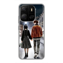 Чехол с дизайном Венздей 2 на Tecno Pop 7 Pro – Уэнсдей и Тайлер