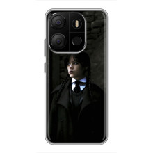 Чехол с дизайном Венздей 2 на Tecno Pop 7 Pro – Уэнсдей в костюме