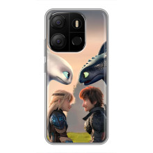 Чехол как приручить дракона на Tecno Pop 7 Pro – Гикавка и Астрид