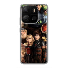 Чехол как приручить дракона на Tecno Pop 7 Pro – Персонажи дракона