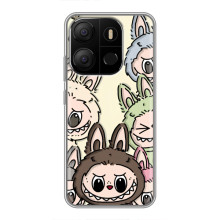 Чехол с Лабубу на Tecno Pop 7 Pro – Коллаж Лабубу