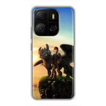 Чохол з принтом дракон Беззубик ТЕСNO Рop 7 Рro (Мультфільм про дракона)