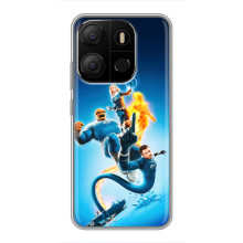 Чехол с принтом Фантастическая четверка для Tecno Pop 7 Pro – Фантастическая четверка
