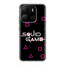 Чехол Гра в кальмара для Tecno Pop 7 Pro – Логотип игры кальмара