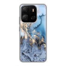 Мраморный чехол на Tecno Pop 7 Pro (VPrint) (Нежный мрамор)