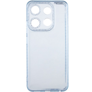 Чехол TPU Starfall Clear для Tecno Pop 7 – Голубой