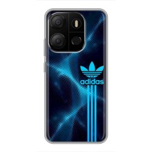 Чехлы Адидас для Tecno Pop 7 (AlphaPrint) (Синий Адидас)