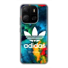 Чехлы Адидас для Tecno Pop 7 (AlphaPrint) (Яркий Адидас)