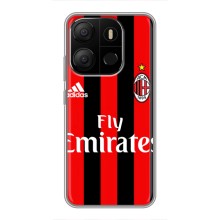 Чехлы для Tecno Pop 7 (VPrint) - Футбольные клубы (Milan)