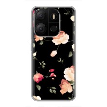 Чехлы с Цветами для Tecno Pop 7 (VPrint) (Розочки)