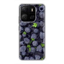 Чехлы с Фруктами для Tecno Pop 7 (VPrint) (Ежевика)