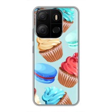 Чехлы с Фруктами для Tecno Pop 7 (VPrint) (Кексики)