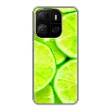 Чехлы с Фруктами для Tecno Pop 7 (VPrint) (Лайм)
