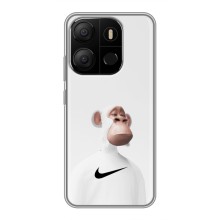 Чехлы с Обезьянами NFT для Tecno Pop 7 (AlphaPrint) (обезьяна NFT Nike)