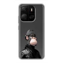 Чехлы с Обезьянами NFT для Tecno Pop 7 (AlphaPrint) (стильная обезьяна NFT)