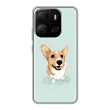 Чохли з собаками для Tecno Pop 7 (VPrint) (Коргі)