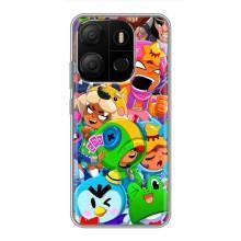 Чехол для Tecno Pop 7 Бравл Старс (VPrint)