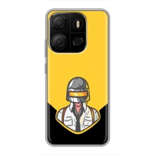 Чеjхол PUBG для ТЕКНО Поп 7 (AlphaPrint) (Пабг в шоломі)